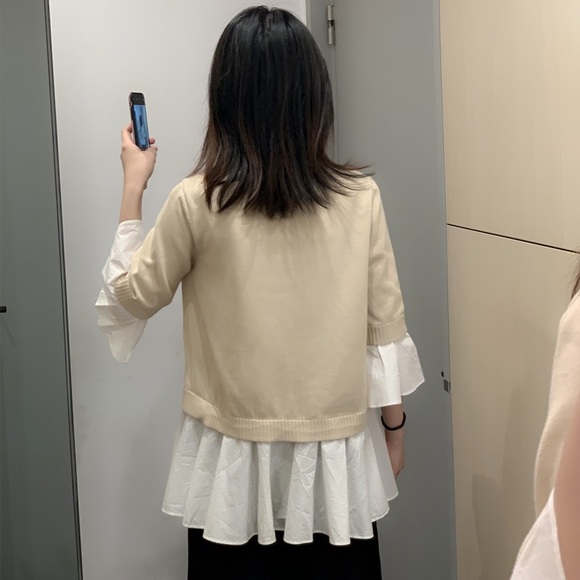 COS pleated sleeve top - Picture 2 of 3